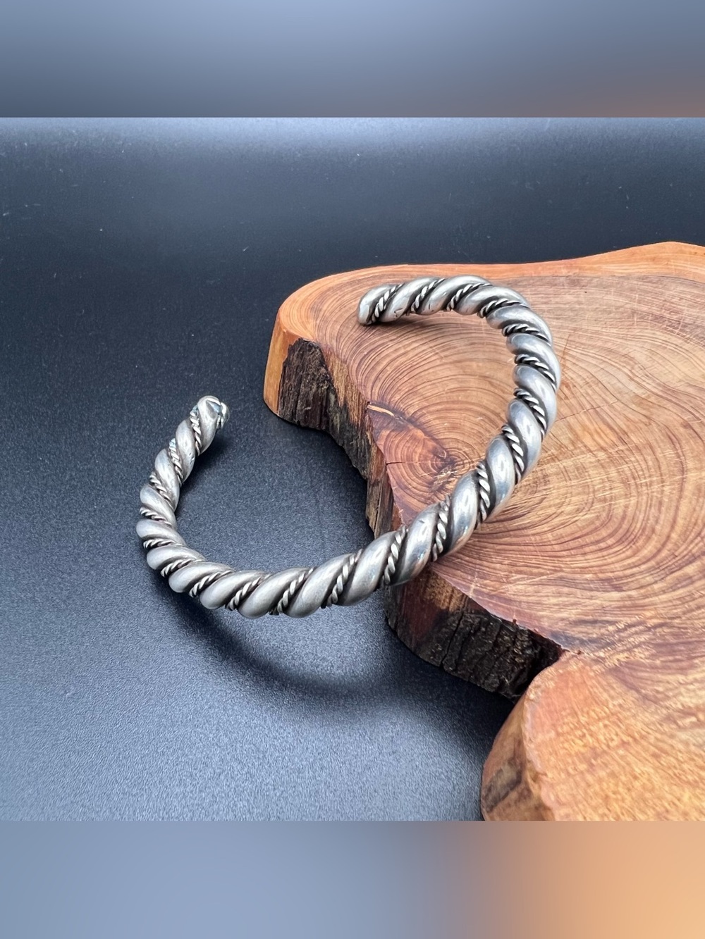 Native American Rope Twist Cuff - Picture 3 of 6